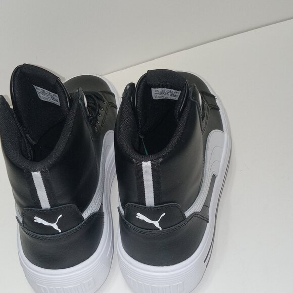 Puma Black White Platform High Top Sneaker Women's Athletic Shoe size 9 - Picture 5 of 9